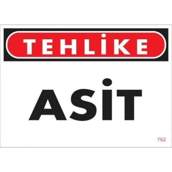 Pvc Levha "Tehlike Asit" 25X35 Cm - Image 1