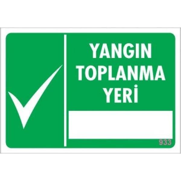 Pvc Levha "Yangın Toplanma Yeri" 17,5*25 cm - Image 1