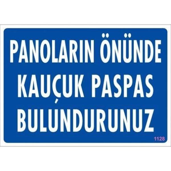Pvc Levha "Panoların Önüne Kauçuk Paspas " 25*35 cm - Image 1