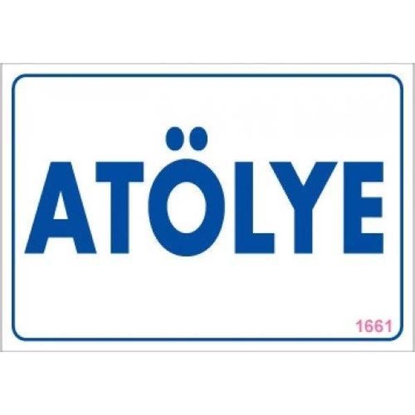 Pvc Levha "Atölye" 17,5*25 cm - Image 1