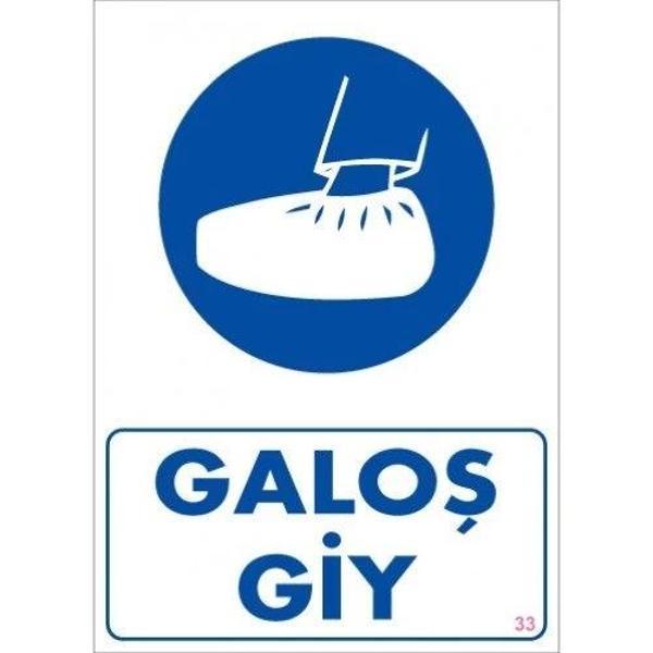 Pvc Levha "Galoş Giy" 25X35 Cm - Image 1