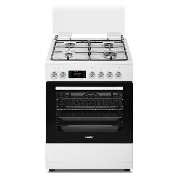 Simfer 1223 Beyaz 4 Gözü Gazlı Multi Turbo Fırın - Image 1