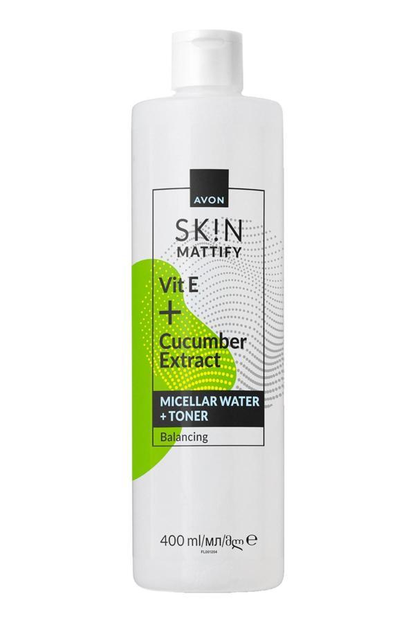 SK!N Mat Görünüm Veren Micellar Temizleme Suyu + Tonik 400 Ml. - Image 1