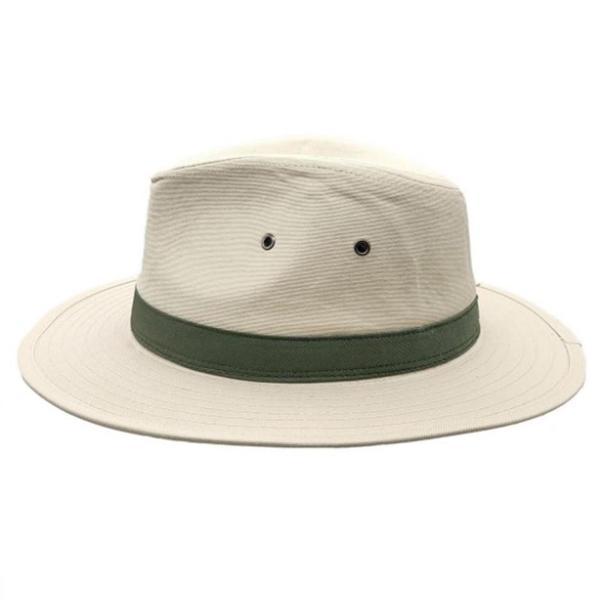 VOLCANO KADIN BEJ KUMAŞ FEDORA ŞAPKA - AYARLANABİLİR - Image 1