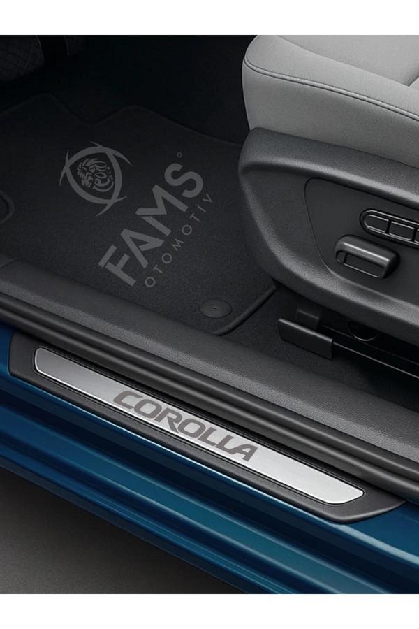 Toyota Corolla Tüm Modeller Krom Kapı Eşiği 4 Parça Paslanmaz Çelik ABS Çerçeve - Image 1