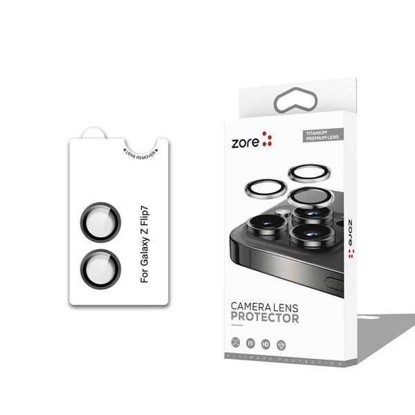 Galaxy Z Flip 7 Kamera Lens Koruyucu CL-12 Premium Safir Parmak İzi Bırakmayan Anti-Reflective Kamera Lens Koruyucu - Image 1