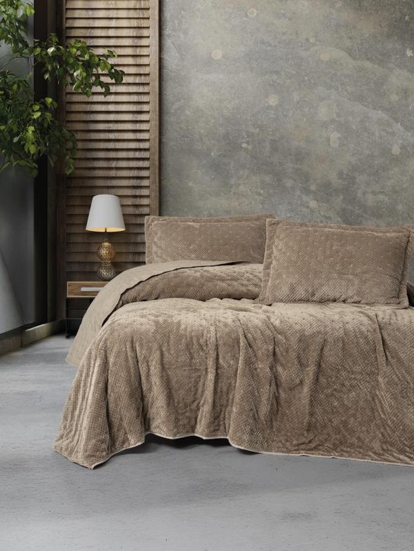 Cotton Box Softnest Tek Kişilik Yatak Örtüsü Boleta Bej - Image 1