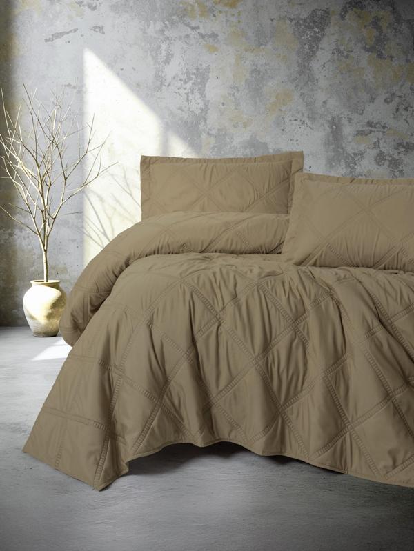 Cotton Box Serra Tek Kişilik Yatak Örtüsü Tila Bej - Image 1