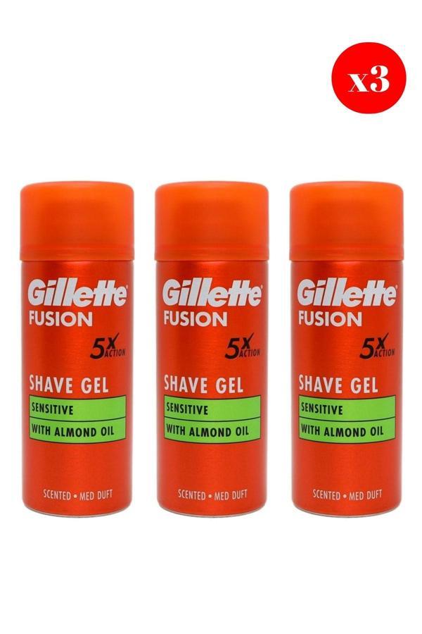 Gillette Fusion5 Ultra Sensitive Traş Jeli 75Ml X3 ADET - Image 1