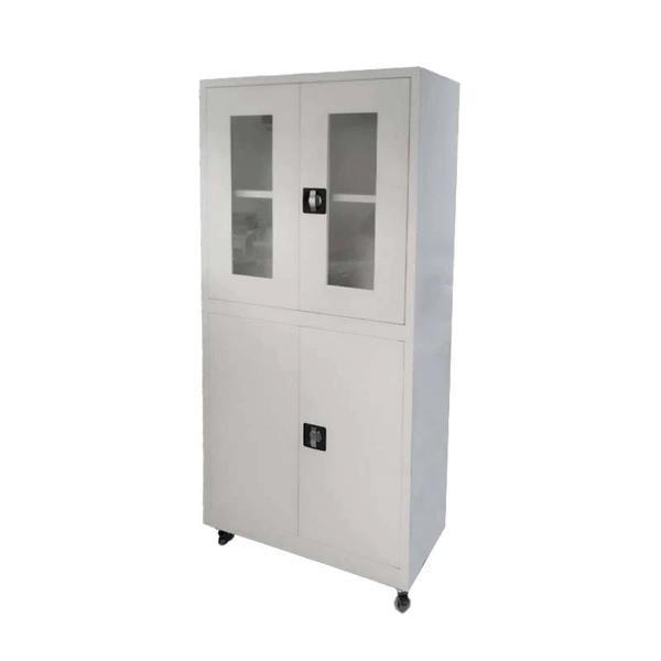 Çift Kapılı Metal Dolap Kilitli, Raflı, Dayanıklı ve Şık Depolama Dolabı E-104 - Image 1