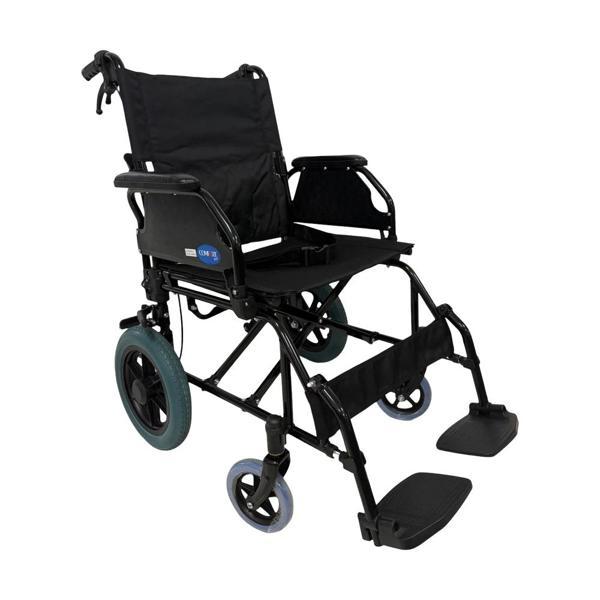 Comfort Plus Çelik Tekerlekli Sandalye | Katlanabilir Sırtlıklı, Refakatçi Frenli ve Emniyet Kemerli - Image 1