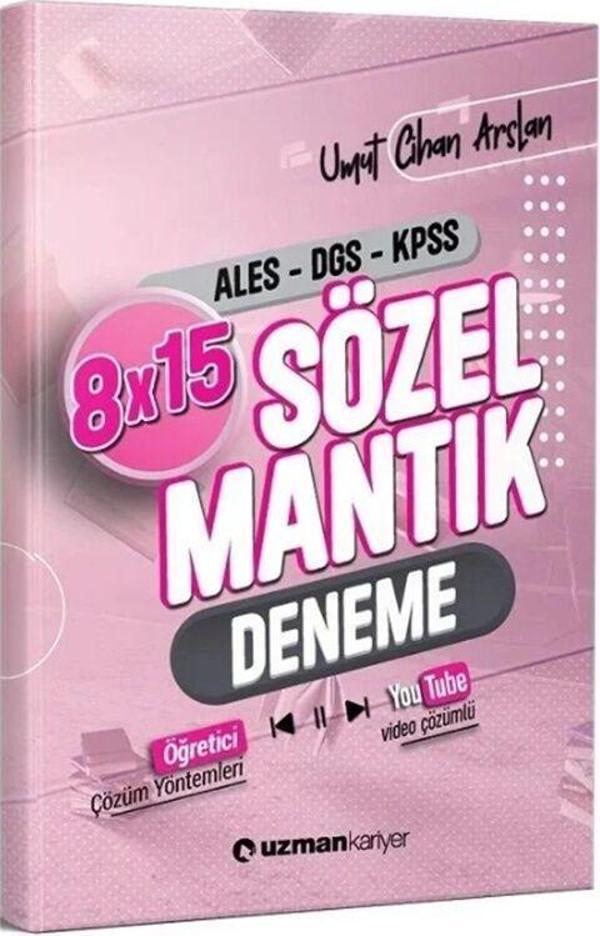 Uzman Kariyer KPSS ALES DGS Sözel Mantık 8 x 15 Deneme - Uzman Yayınları - Image 1