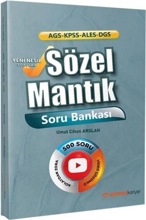 Uzman Kariyer KPSS MEB AGS ALES DGS Sözel Mantık Soru Bankası - Uzman Yayınları - Image 1