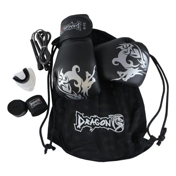 DragonDo Sangal Boks Eldiveni 5'li Set (Sangal Eldiven+Bandaj+Dişlik+İp+Çanta) - Image 1