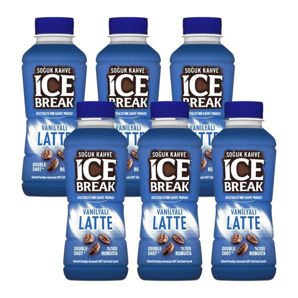 Ülker Ice Break Vanilyalı Latte 375 ml 6 lı - Image 1