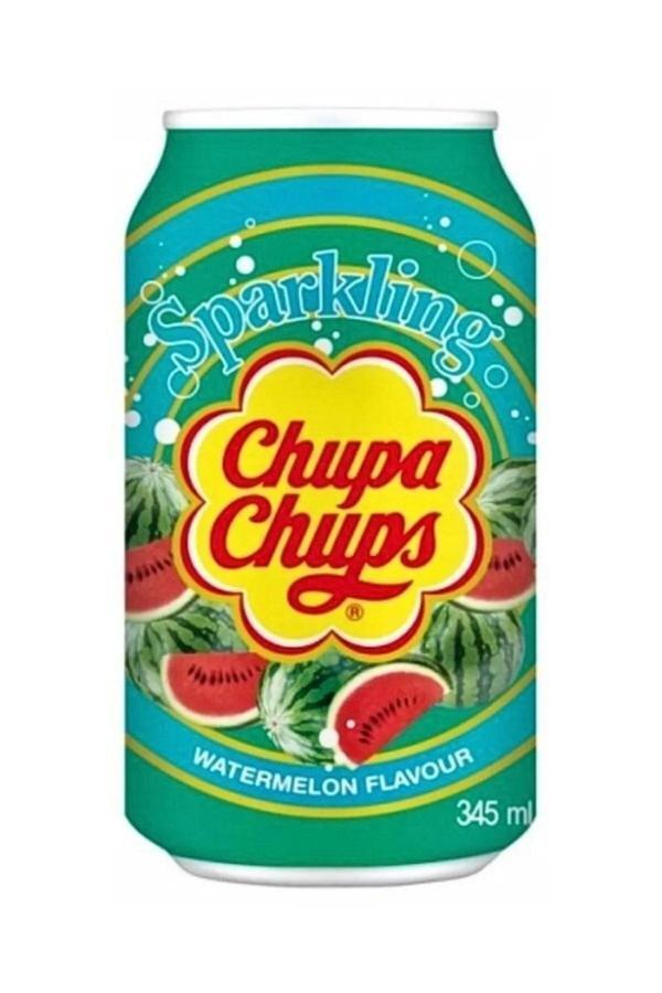 Chupa Chups Sparkling Watermelon Flavour - Karpuz Aromalı Gazlı İçecek 345 Ml - Image 1
