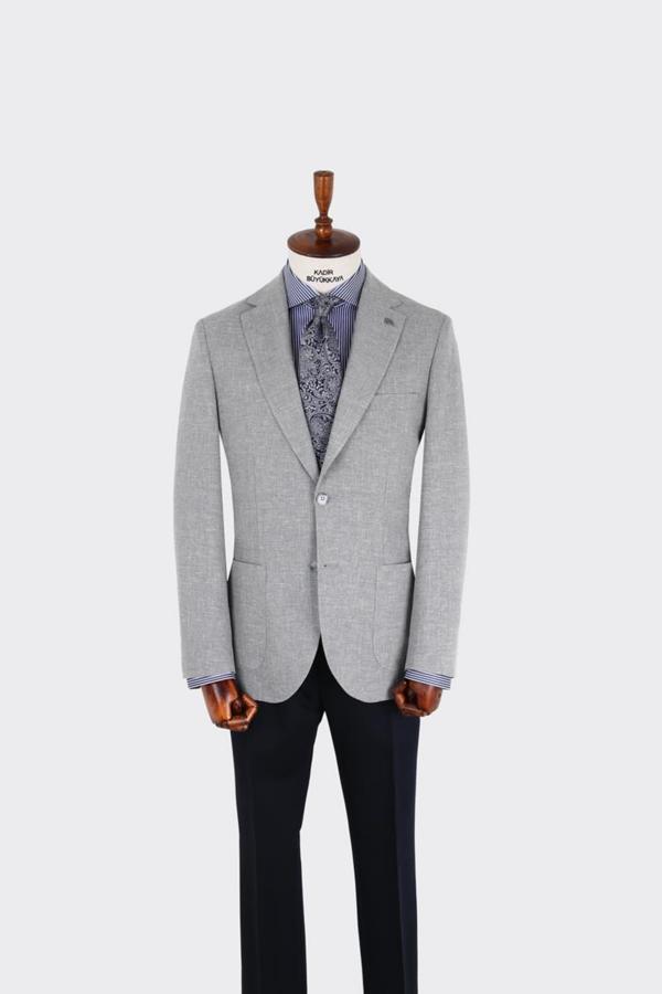 Kırlangıç Yaka Erkek Ceket-KAX5119S - Image 1