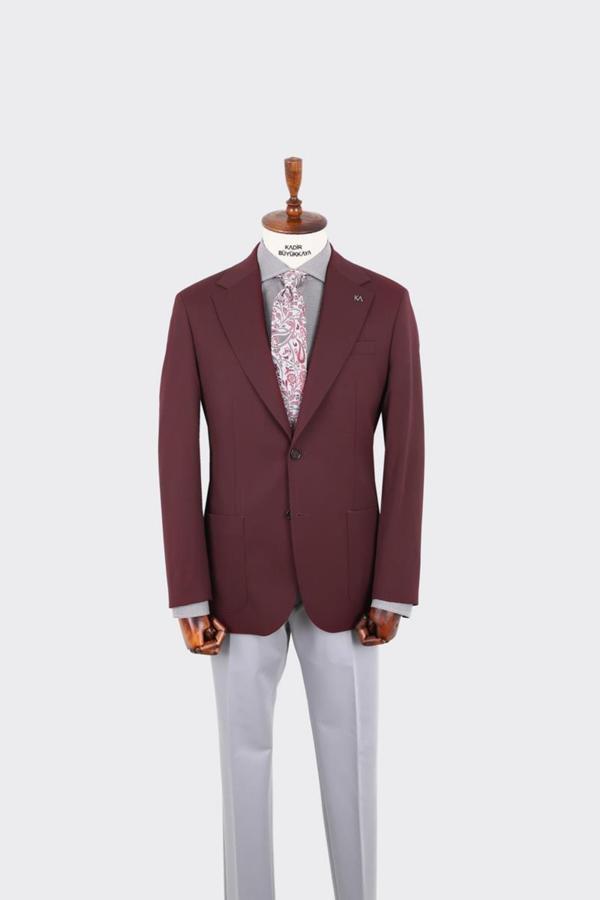 Kırlangıç Yaka Erkek Ceket-KAX5115W - Image 1