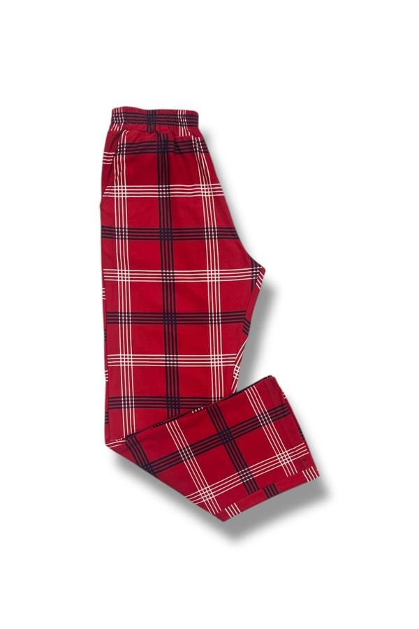 Cepli Ipeksi Dokulu Süet Pijama Alt Unisex - Image 1