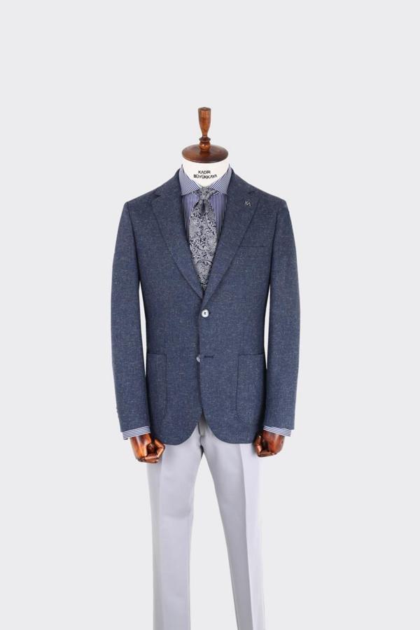 Kırlangıç Yaka Erkek Ceket-KAX5119S - Image 1
