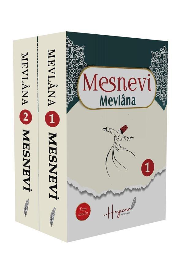 Mesnevi (Tam Metin-2 Cilt Halinde Takım-1220 Sayfa-Büyük Boy (15,5 Cm Genişliğinde 22 Cm Uzunluğu)) - Katip Yayınevi - Image 1