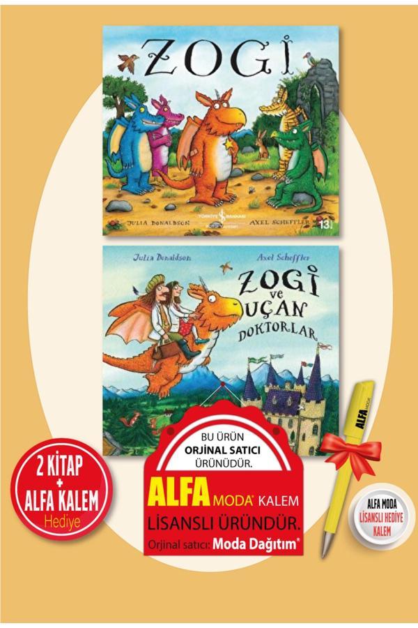 Zogi + Zogi Ve Uçan Doktorlar (Julia Donaldson) 2 Kitap + Moda Lisanslı Kalem - İş Bankası - İş Bankası Kültür Yayınları - Image 1