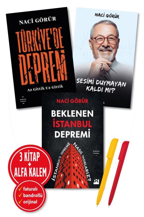Alfa Kalem + Naci Görür 3 Kitap Beklenen İstanbul Depremi + Türkiye’De Deprem + Sesimi Duymayan Kaldı Mı - Doğan Kitap - Image 1