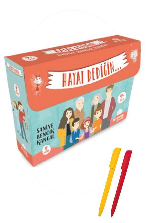 Saniye Bencik Kangal (Hayat Dediğin… Kutulu Set 5 Kitap) (Yeni) + Alfa Kalem-Kronik Çocuk Kitap - Kronik Kitap - Image 1