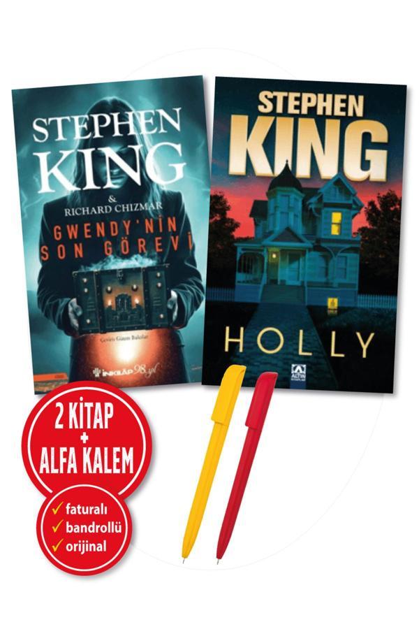 Alfa Kalem + Stephen King-Richard Chizmar 2 Kitap(Gwendy'Nin Son Görevi + Holly)-Yeni-İnkılap Kitap - İnkılap Kitabevi Yayınevi - Image 1