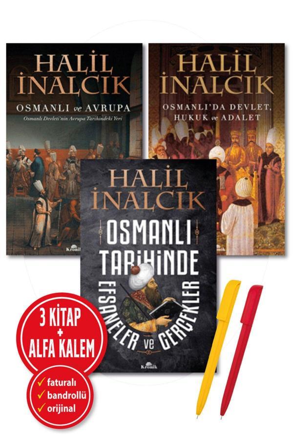 Osmanlı Ve Avrupa + Devlet,Hukuk Ve Adalet + Osmanlı Tarihinde Efsaneler Gerçekler Halil İnalcık 3'Lü - Kronik Kitap - Image 1