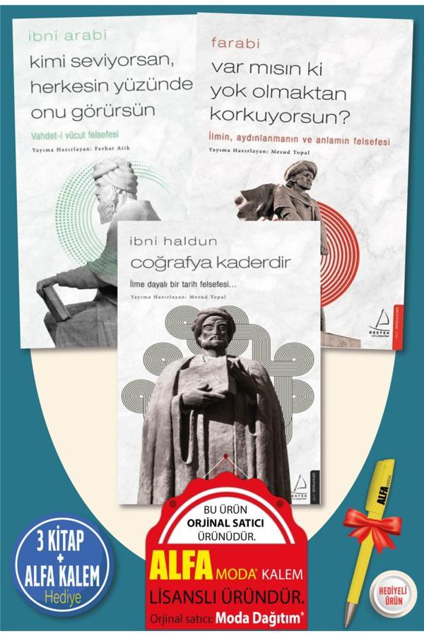 Kimi Seviyorsan - Var Mısın Ki - Coğrafya Kaderdir - (İbni Arabi - Ibn-İ Haldun - Farabi) 3 Kitap - Destek Yayınları - Image 1