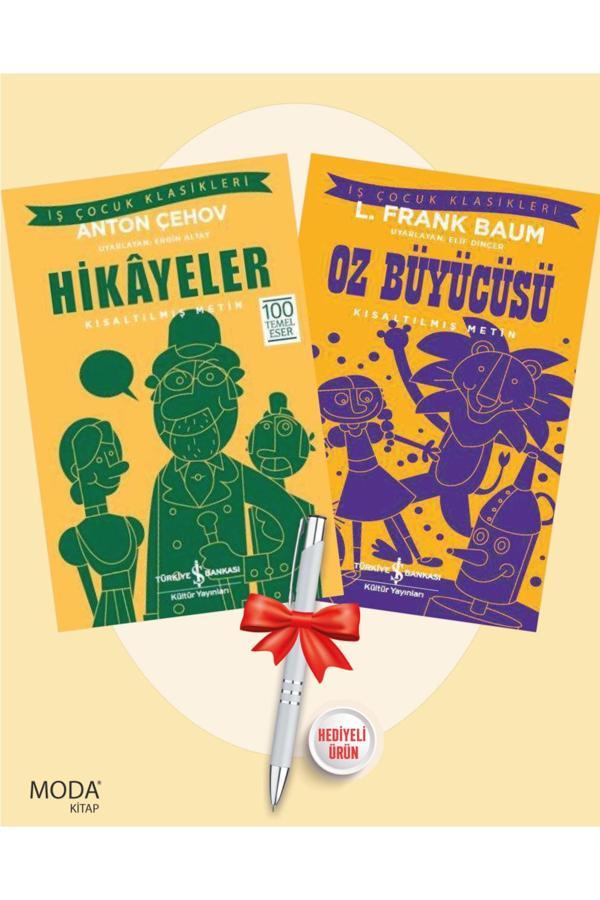 Hikâyeler (A. P. Çehov) - Oz Büyücüsü (L. Frank Baum) 2'Li Set + Titanic Tükenmez Kalem Hediyeli - İş Bankası Kültür Yayınları - Image 1