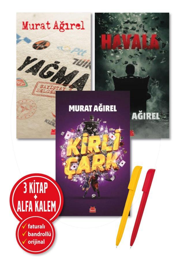 Alfa Kalem + Murat Ağırel 3 Kitap (Kirli Çark + Yağma + Havala)-Yeni-Araştırma-İnceleme-Kırmızı Kedi - Kırmızı Kedi Yayınevi - Image 1