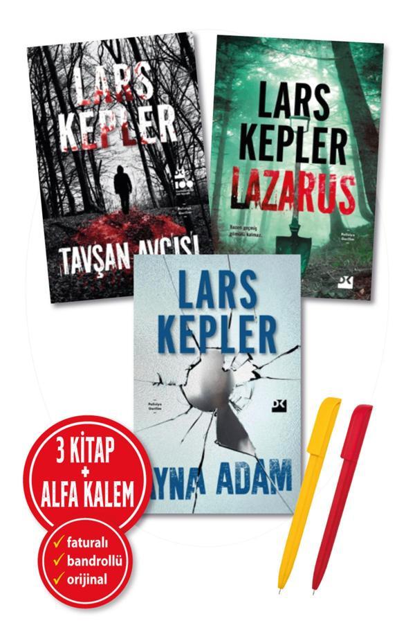 Alfa Kalem + ''Lars Kepler 3 Kitap'' Yeni ''Ayna Adam + Lazarus + Tavşan Avcısı'' Doğan Edebiyat Kitap - Doğan Kitap - Image 1