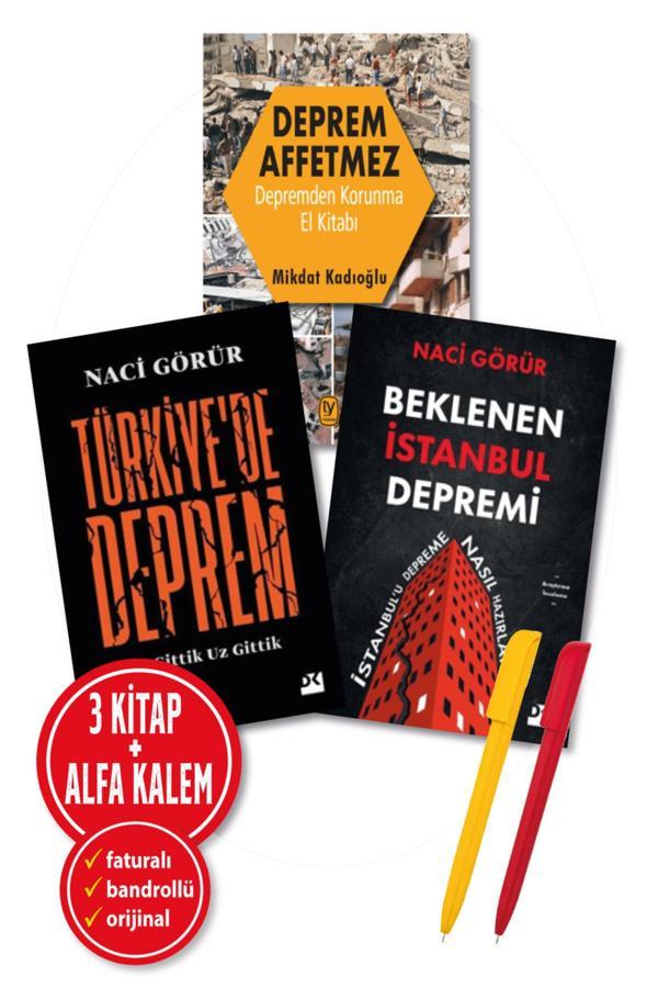 Alfa Kalem + Türkiye’De Deprem + Beklenen İstanbul Depremi + Deprem Affetmez (Naci Görür) 3 Kitap - Doğan Kitap - Image 1