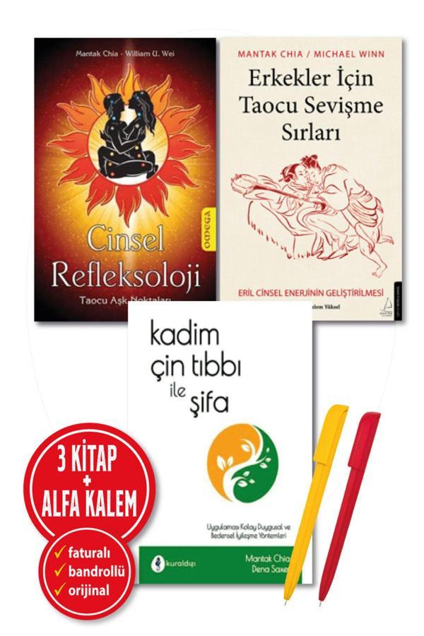 Erkekler İçin Taocu Sevişme Sırları + Cinsel Refleksoloji + Kadim Çin Tıbbı İle Şifa Mantak Chia 3 Kitap - Destek Yayınları - Image 1