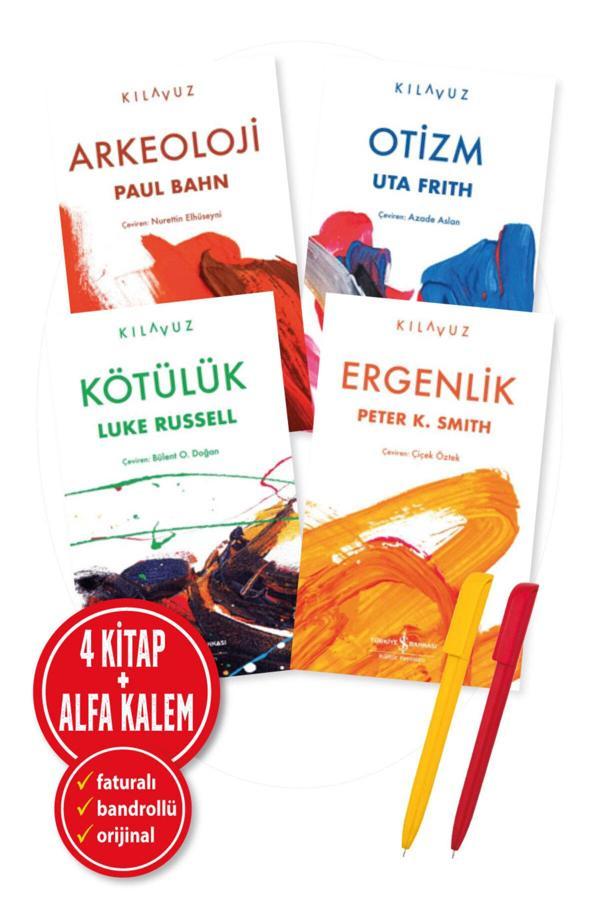 Alfa Kalem + 4 Kitap Set Kılavuz (Arkeoloji-Otizm-Kötülük-Ergenlik) (Paul Bahn) - İş Bankası Kültür Yayınları - Image 1