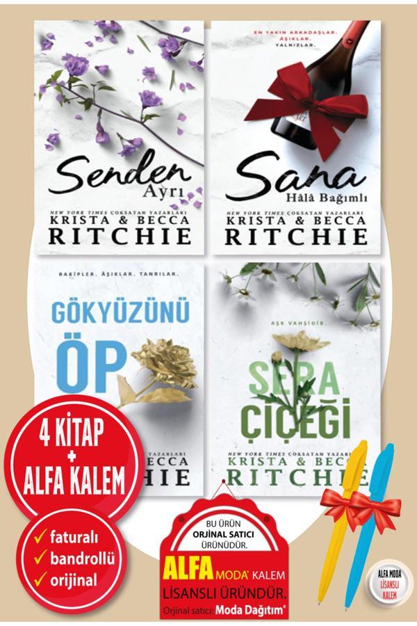 Krista & Becca Ritchie 4 Kitap Set Senden Ayrı + Sana Hala Bağımlı + Gökyüzünü Öp + Sera Çiçeği - Martı Yayınları Yayınevi - Image 1