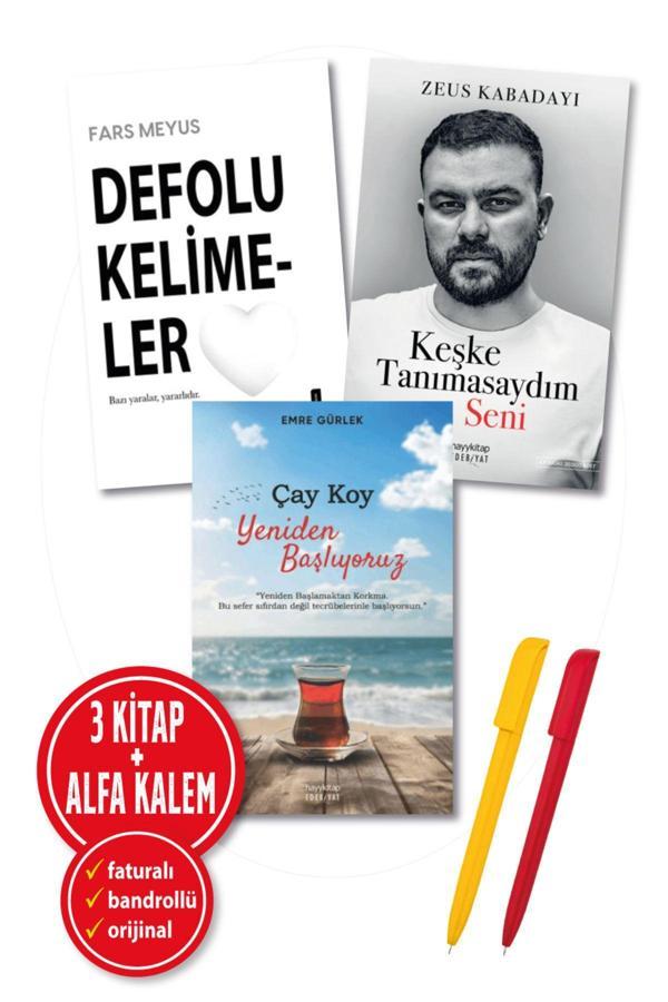 Alfa Kalem + De-Folu Kelimeler(Fars Meyus) + Keşke Tanımasaydım(Zeus Kaba) + Çay Koy Yeniden(Emre Gürlek) - Destek Yayınları - Image 1