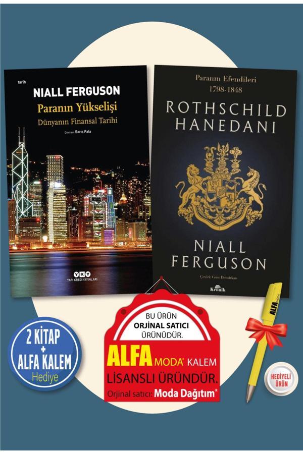 Paranın Yükselişi + Rothschild Hanedanı Paranın Efendileri (Niall Ferguson) 2 Kitap + Alfa Kalem - Kronik Kitap - Image 1