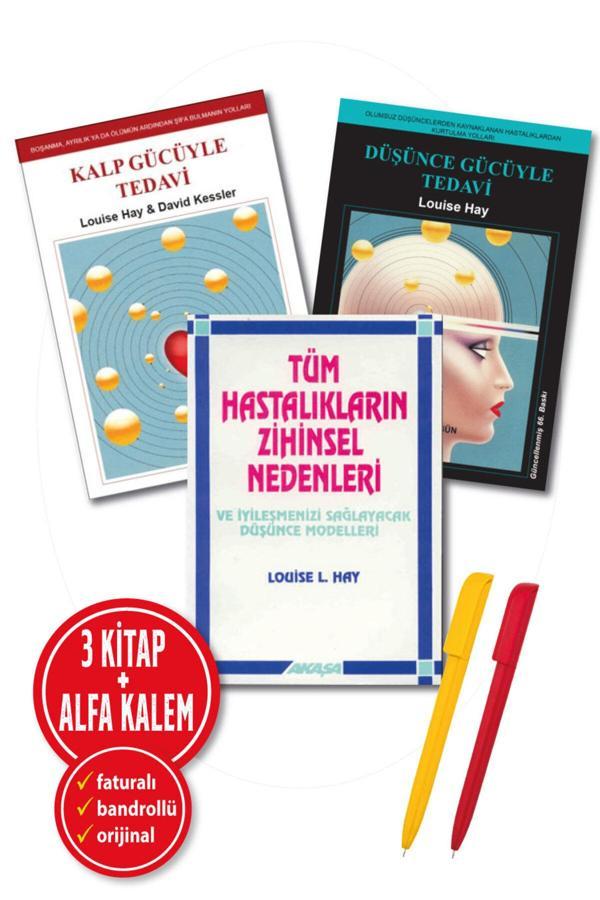 Louise L. Hay 3 Kitap Set/Tüm Hastalıkların Zihinsel Nedenleri + Düşünce Gücüyle + Kalp Gücüyle-Sağlık - Akaşa Yayın - Image 1