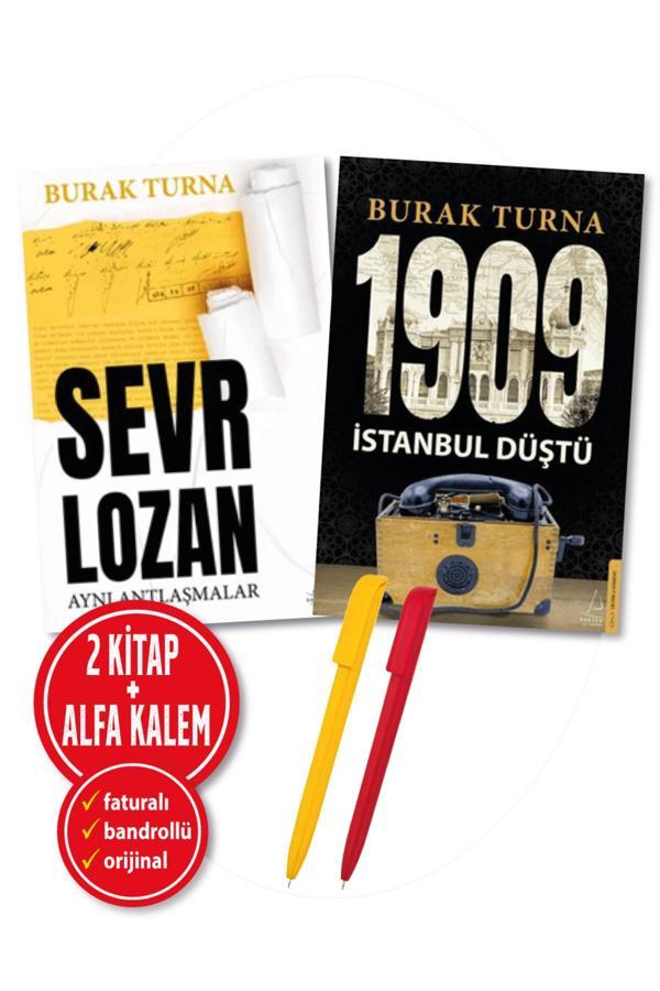 Alfa Kalem + Burak Turna(Sevr Lozan + 1909 İstanbul Düştü)-Yeni- 2 Kitap-Edebiyat-Araştırma-Destek - Destek Yayınları - Image 1