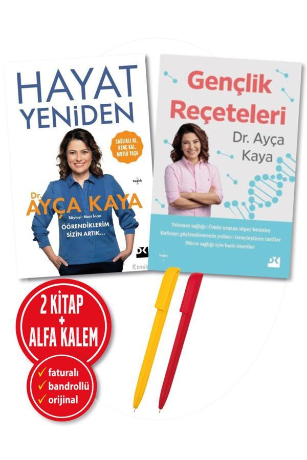 Alfa Kalem + Ayça Kaya 2 Kitap (Hayat Yeniden + Gençlik Reçeteleri) Sağlık Yeni Doğan Kitap - Doğan Kitap - Image 1