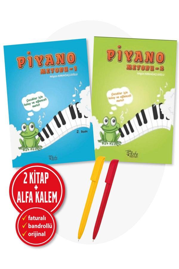 Piyano Metodu 1 Ve 2 - Fatma Nilgün Kırkağaçlıoğlu Kitap Set - Çocuklar İçin Kolay Ve Eğlenceli - Beste Yayınları - Image 1