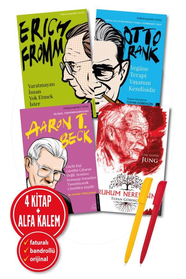 Psikoterapistler Serisi 4 Kitap Otto Rank + Carl Gustav Jung + Erich Fromm + Aaron T. Beck-Destek Kitap - Destek Yayınları - Image 1