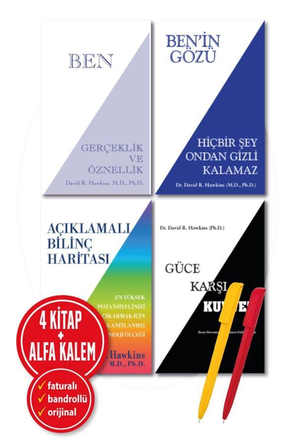 David R. Hawkins 4 Kitap Set (Ben + Ben’İn Gözü + Açıklamalı Bilinç Haritası + Güce Karşı Kuvvet)-Butik - Butik Yayınları - Image 1