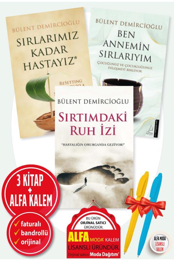 Bülent Demircioğlu 3 Kitap Sırtımdaki Ruh İzi + Ben Annemin Sırlarıyım + Sırlarımız Kadar Hastayız - Destek Yayınları - Image 1