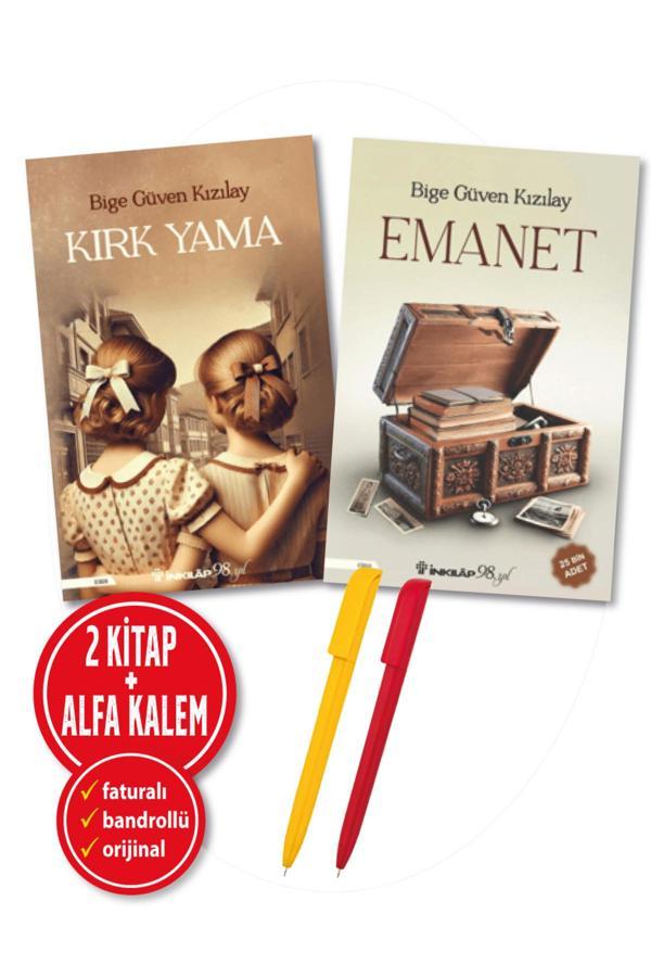 Alfa Kalem + ''Emanet + Kırk Yama'' 2 Kitap Set Yeni ''Bige Güven Kızılay'' Roman Öykü İnkılap Kitap - İnkılap Kitabevi Yayınevi - Image 1