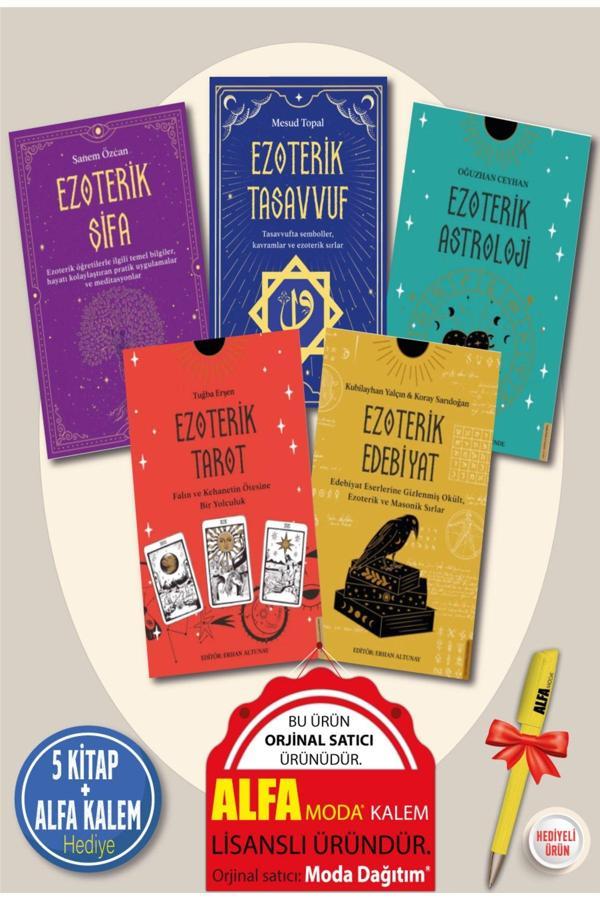 Ezoterik 5'Li Set - Şifa, Tasavvuf, Astroloji, Edebiyat, Tarot - + T. Kalem Hediye - Destek Yayınları - Image 1