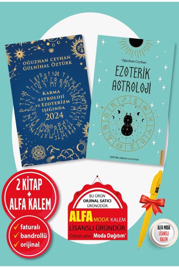 Karma Astroloji Ve Ezoterizm Işığında 2024 Ezoterik Astroloji / Oğuzhan Ceyhan 2 Kitap Set + Destek - Destek Yayınları - Image 1